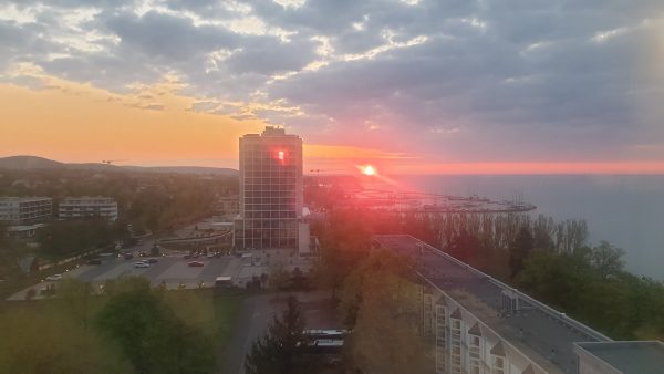 Tramonto sul lago Balaton